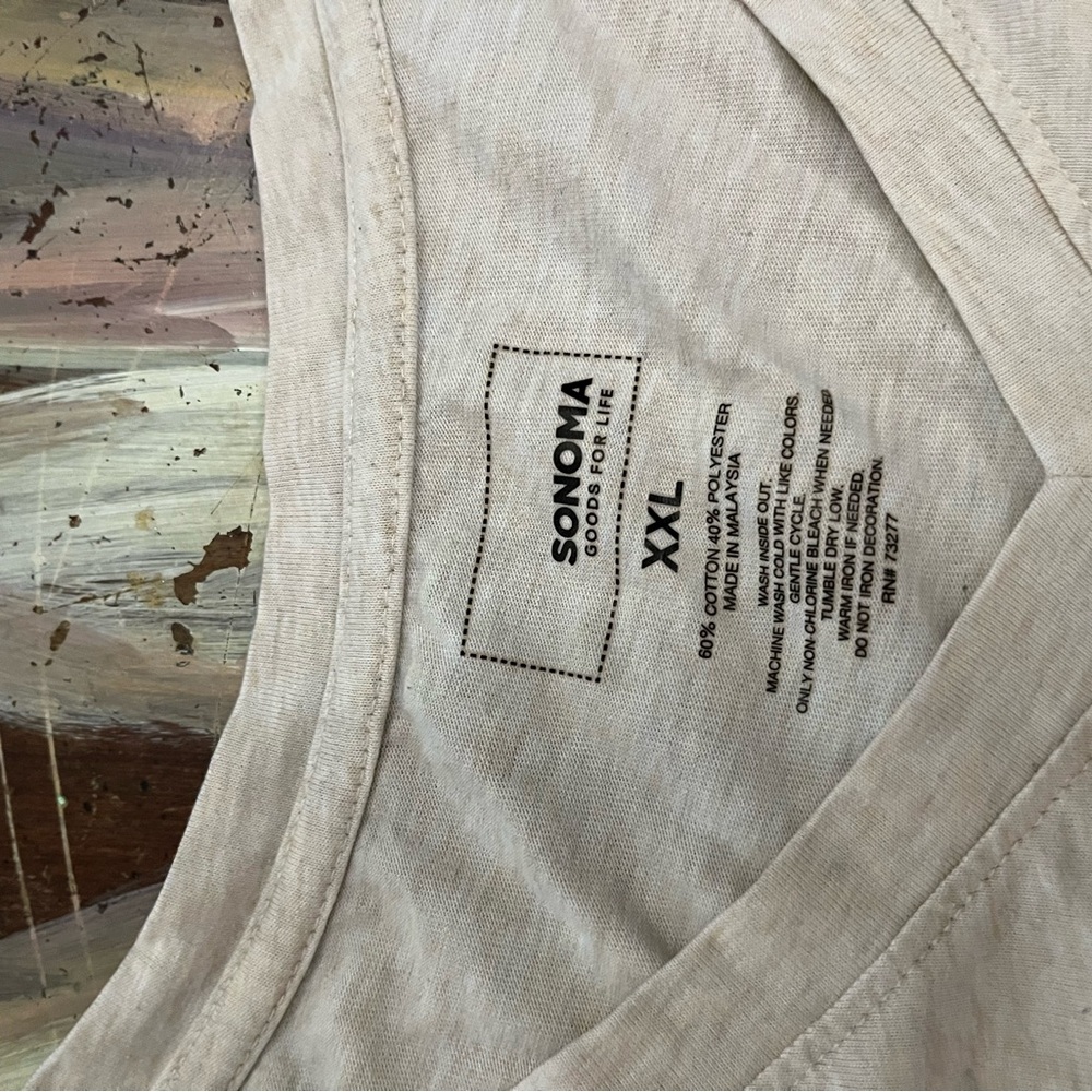 Sonoma Red and White Short Sleeve Tee - Picture 3 of 3